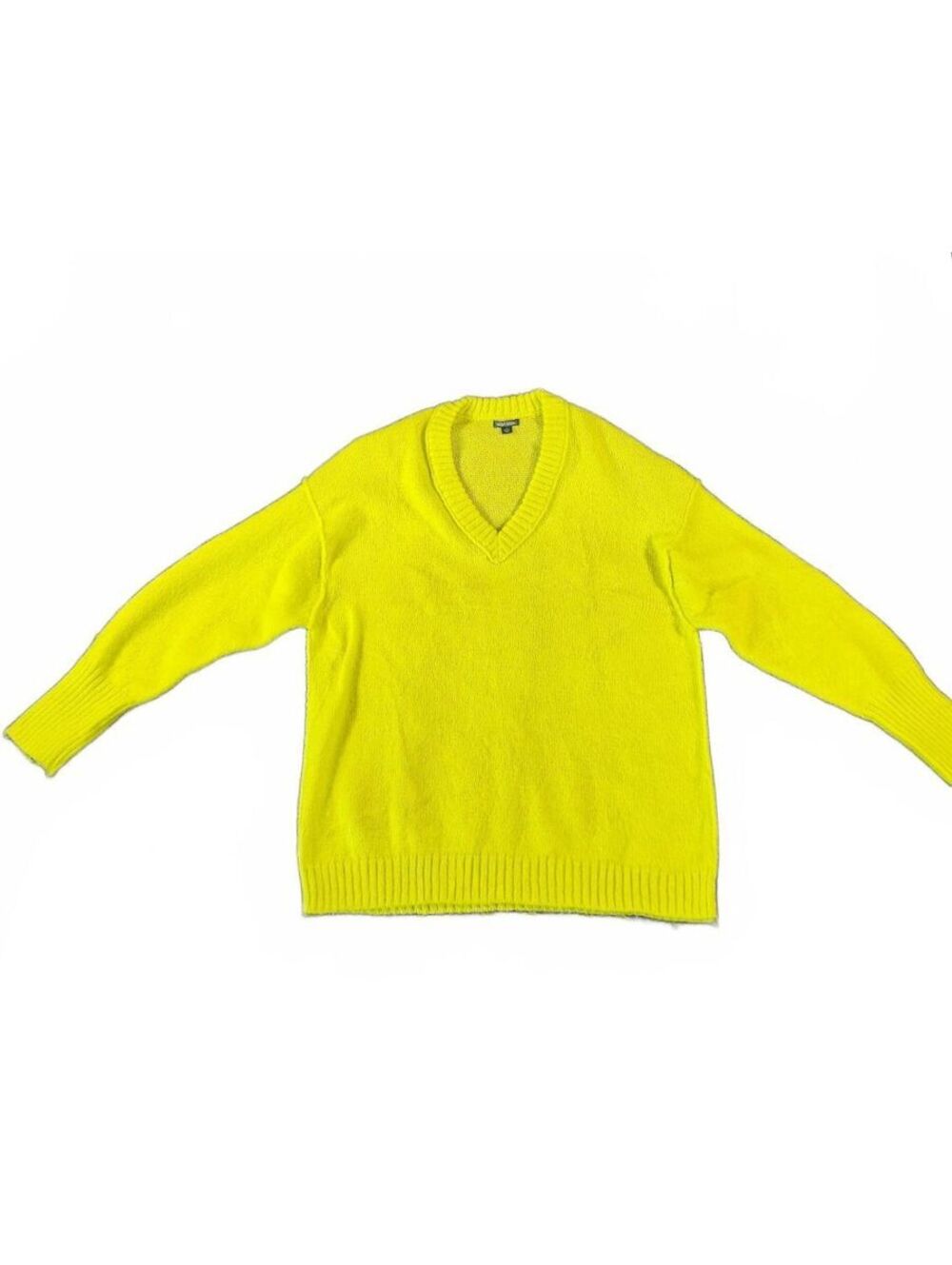 Wild Fable Yellow V-Neck Pullover Sweater, Size S